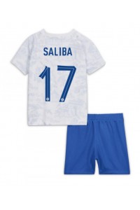 Fotbalové Dres Francie William Saliba #17 Dětské Venkovní Oblečení MS 2022 Krátký Rukáv (+ trenýrky)